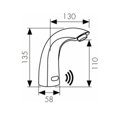 Смеситель KAISER Sensor для раковины 38411