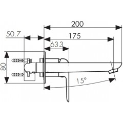 Смеситель KAISER Glory для скрытого монтажа 69311
