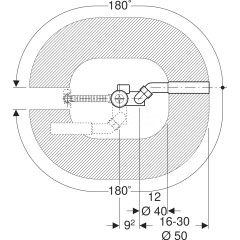 Слив-перелив Geberit Uniflex 150.520.21.1 полуавтомат Хром