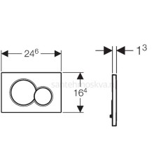 Смывная клавиша Geberit Sigma 01 115.770.11.5 белый