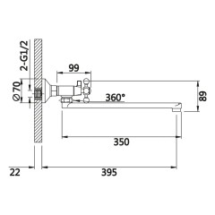 Смеситель для ванны VIEIR V140142