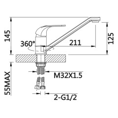 Смеситель для кухни VIEIR V033520