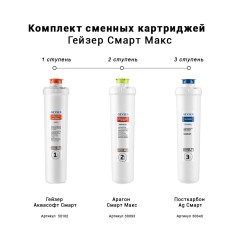 Комплект картриджей Гейзер Смарт Макс 50102