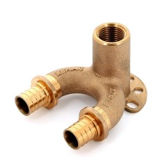 Угольник настенный Rehau Rautitan 14562711001 (водорозетка) со сквозным проходом 20-Rp 1/2-20 RX+