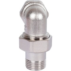 Разъемное угловое соединение ВН 1/2 , (американка) никелированное Италия