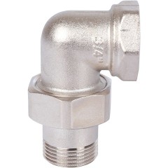 Разъемное угловое соединение ВН 3/4 , (американка) никелированное Италия