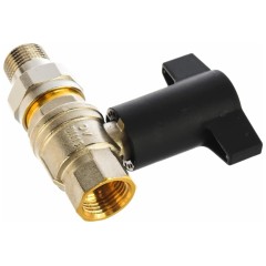 Кран шаровый Optibal 3/4 НГ с американкой маховик пластмассовый Эконом