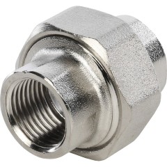 Разъемное соединение ВВ 1/2 (американка) с конусным присоединением, никелированное Италия