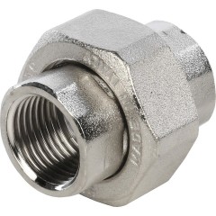 Разъемное соединение ВВ 1/2 (американка) с конусным присоединением, никелированное Италия