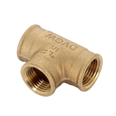 Тройник Viega 264222 равнопроходной ВР 1/2 , бронза