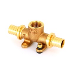 Тройник Rehau 14562941001 настенный с внутренней резьбой 20-Rp1/2-20 RX+