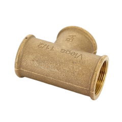 Тройник Viega 264307 равнопроходной ВР 1 1/2 , бронза