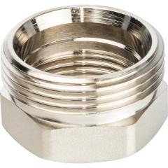 Разъемное соединение ВН 1 (американка) уплотнение под гайкой никелированное Италия