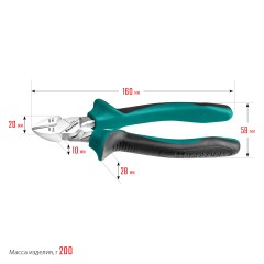 Набор губцевого инструмента KRAFTOOL 4 шт 22012