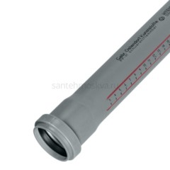 Труба канализационная Ostendorf HTEM d40x1000мм для внутренней канализации, 111040