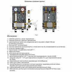 Насосная группа Zeissler NG-UT-0130 прямая с теплообменником 30 пластин 1