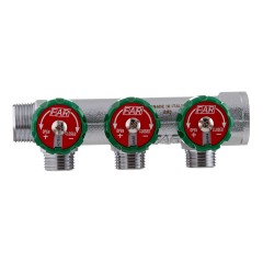 Коллектор FAR FK 3822 3412TP регулирующий проходной ВР-НР 3/4 х1/2 с 3 отводами