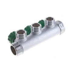Коллектор FAR FK 3822 3412TP регулирующий проходной ВР-НР 3/4 х1/2 с 3 отводами