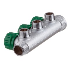 Коллектор FAR FK 3822 3412TP регулирующий проходной ВР-НР 3/4 х1/2 с 3 отводами