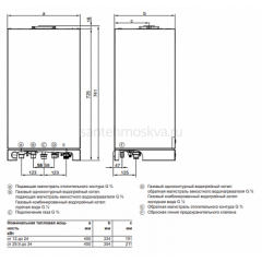 Газовый котел Viessmann Vitopend 100-W A1HB001 24 кВт, 7721372, настенный, одноконтурный
