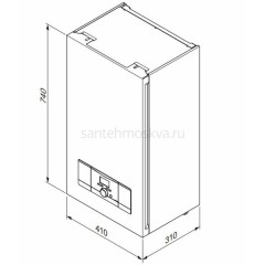 Электрический котел Vaillant 0010023657 14 кВт, настенный, одноконтурный