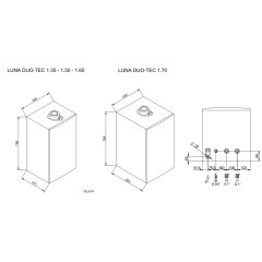 Газовый котел BAXI LUNA Duo-tec MP 1.35 7106815, настенный, одноконтурный