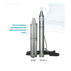 Скважинный винтовой насос Belamos 3SP 60/1.8, 30 л/мин, Н-60 м, Ø-3 , каб.15 м