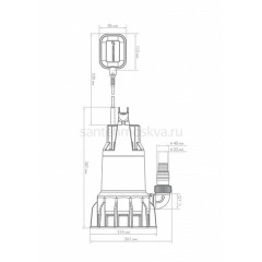 Погружной фекальный насос Джилекс ФЕКАЛЬНИК 330/12