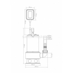 Погружной фекальный насос Джилекс ФЕКАЛЬНИК 260/10 Н