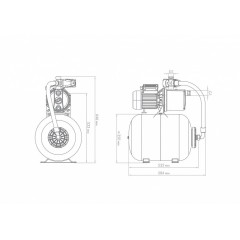 Насосная станция Джилекс ДЖАМБО 70/50 Н-50, с гидроаккумулятором