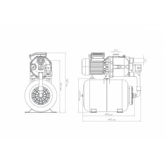 Насосная станция Джилекс ДЖАМБО 70/50 П-24, с гидроаккумулятором