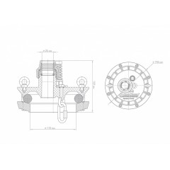 Оголовок ОСП 90-110/25 Джилекс