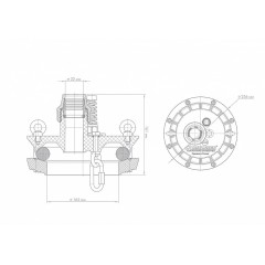 Оголовок ОСП 130-140/32 Джилекс