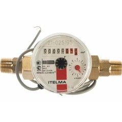 Счетчик водяной для горячей воды Itelma 1/2 DN15 WFW24.D080-0-R-L-10-IP54 с импульсным выходом