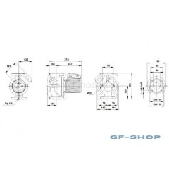 Циркуляционный насос Grundfos UPS 40-60 F 96401917