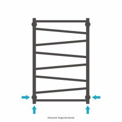 Водяной полотенцесушитель Сунержа Сирокко 800x500 (00-0253-8050)