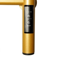 Полотенцесушитель электрический Лидер Сталь 300х1200 матовое золото I-образная