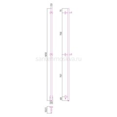 Электрический полотенцесушитель Сунержа Аскет 1650 30-0850-1650, матовый белый