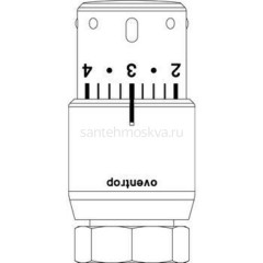 Термостат Uni SH 7-28C с жидкостным чувствительным элементом,белый/хром Oventrop 1012065