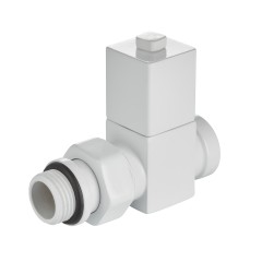 Набор дизайн-вентилей Royal Thermo CUBE 1/2 белый, RTE 56.0005, НС-1422574