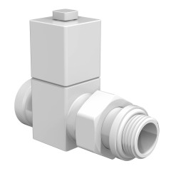 Набор дизайн-вентилей Royal Thermo CUBE 1/2 белый, RTE 56.0005, НС-1422574