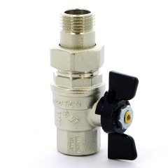 Кран шаровый со сгоном бабочка 1/2 Bugatti