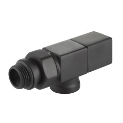 Набор дизайн-вентилей Royal Thermo CUBE 1/2 черный, RTE 56.0004, НС-1422573