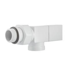 Набор дизайн-вентилей Royal Thermo CUBE 1/2 осевой белый, RTE 56.0003, НС-1422572