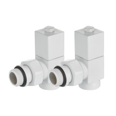 Набор дизайн-вентилей Royal Thermo CUBE 1/2 белый, RTE 56.0007, НС-1422577