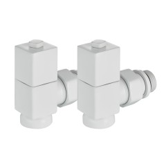 Набор дизайн-вентилей Royal Thermo CUBE 1/2 белый, RTE 56.0007, НС-1422577