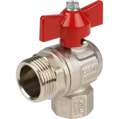 Кран шаровой угловой со сгоном (бабочка) 1/2 IDEAL Itap