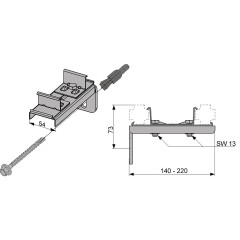 Крепление двойное 9030011