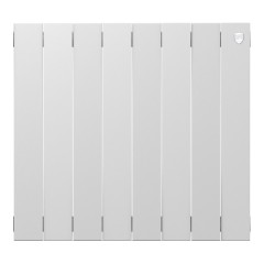 Радиатор биметаллический Royal Thermo Pianoforte 500 - 8 секций Bianco Traffico с боковым подключением