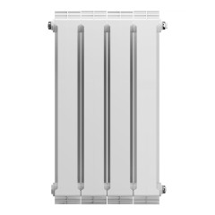 Радиатор биметаллический Royal Thermo Pianoforte 500 - 4 секций Bianco Traffico с боковым подключением